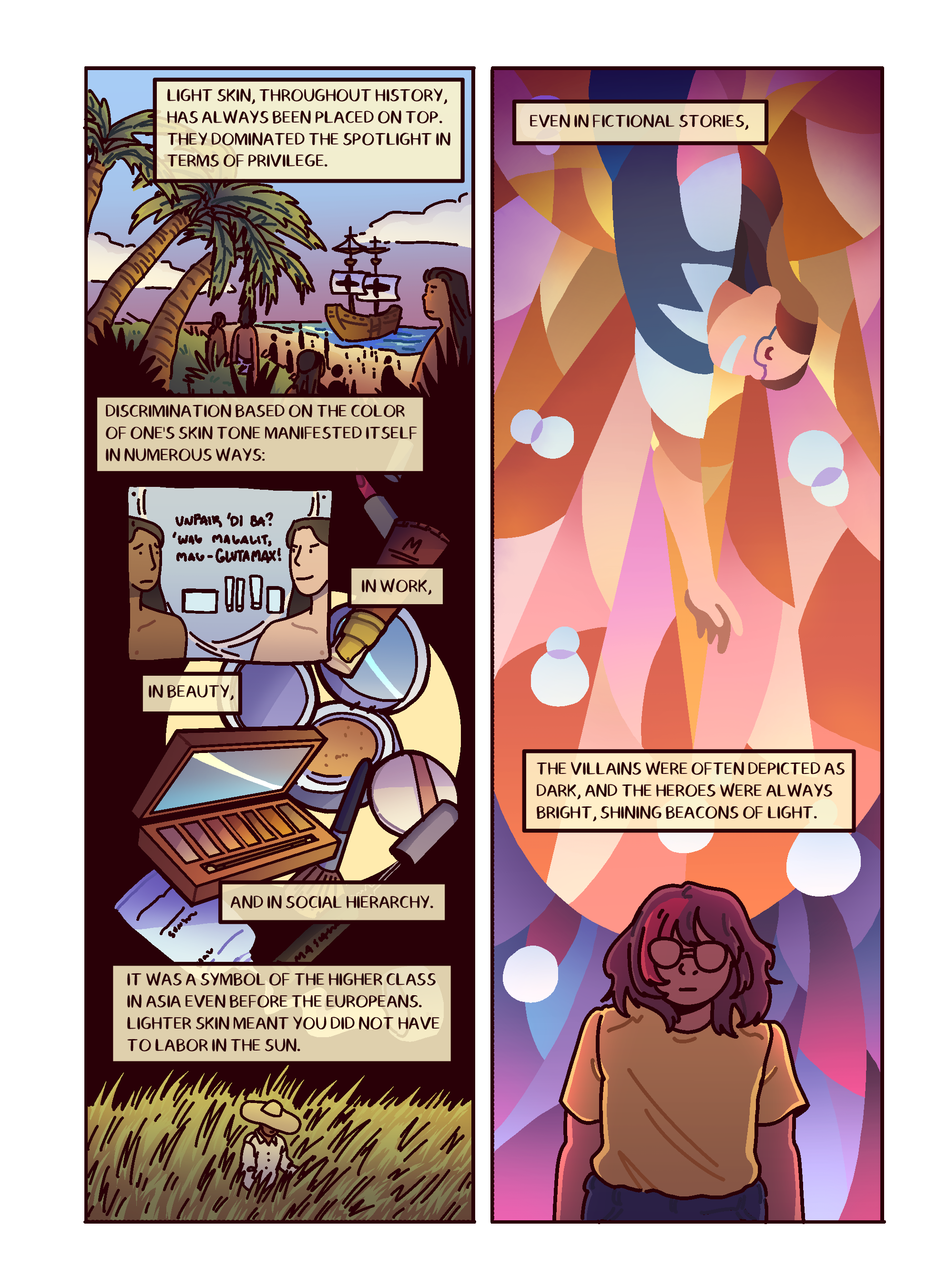 Excerpt from <i>Morena</i>, a short comic featured in the 'Colors' issue of <i>The Nib</i>