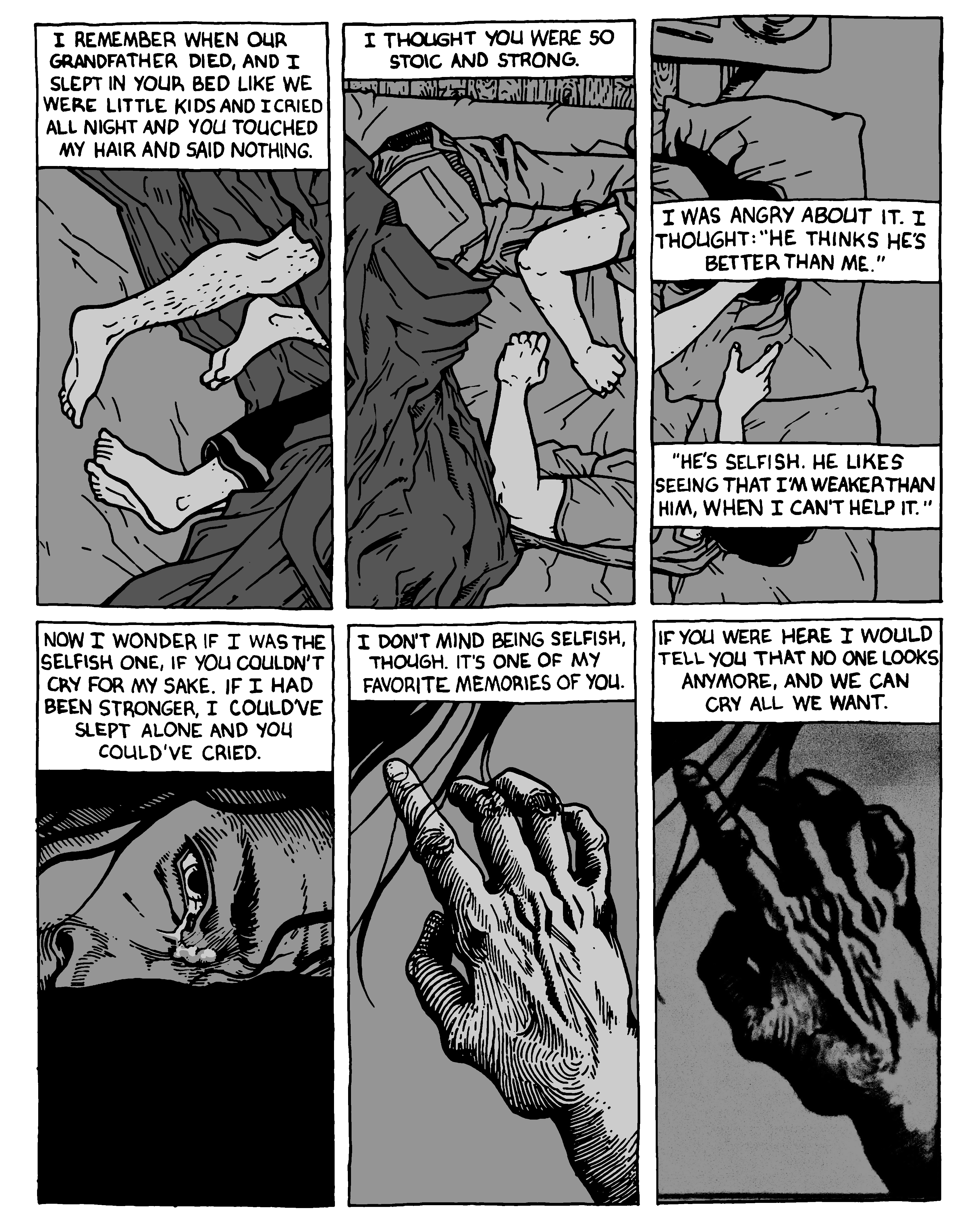 Excerpt from <i>I Remember the Sun</i>, a comic adaptation of a short film they made of the same name