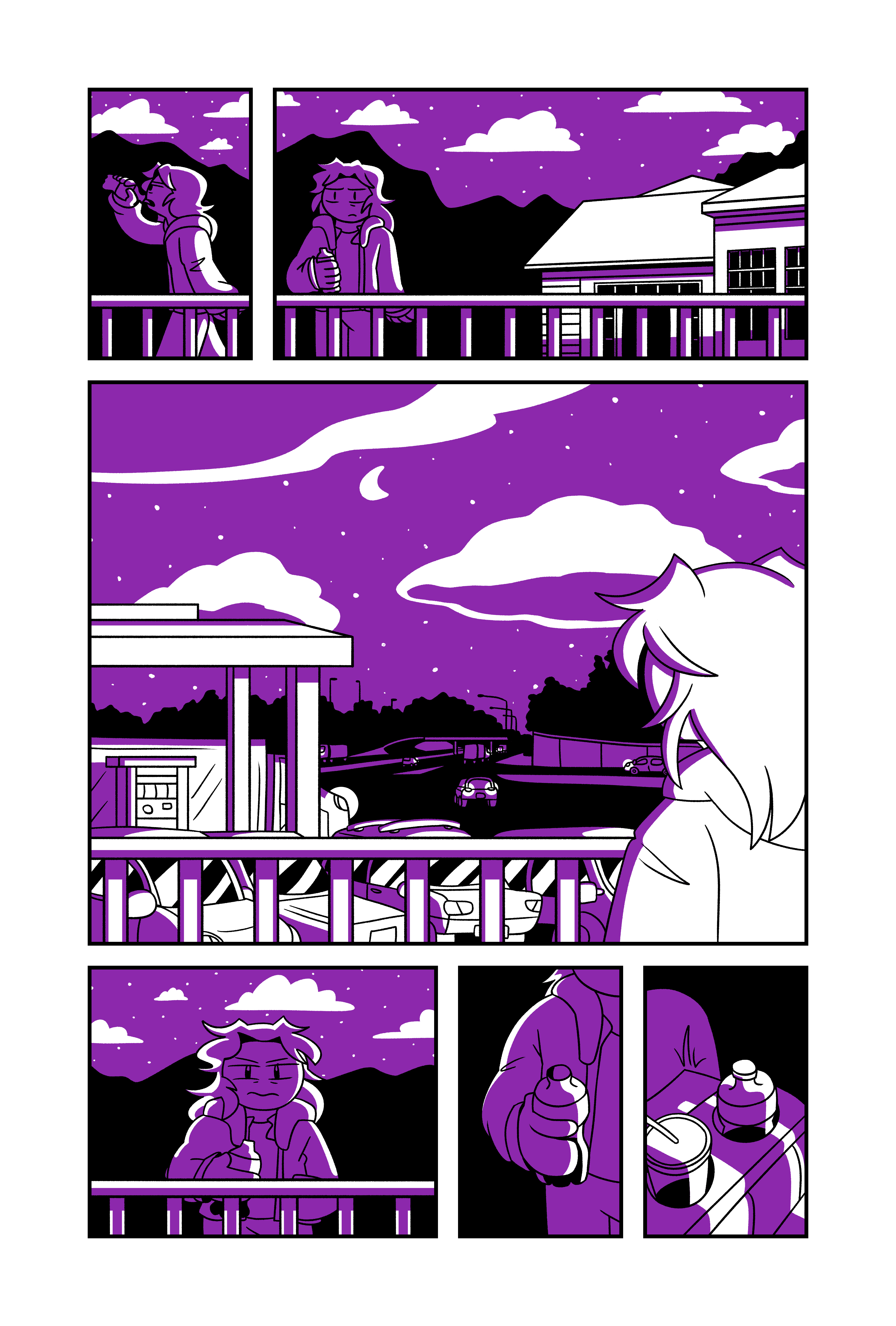 Excerpt from <i>All My Happiness is Gone</i>, a short comic named after the song by Purple Mountains